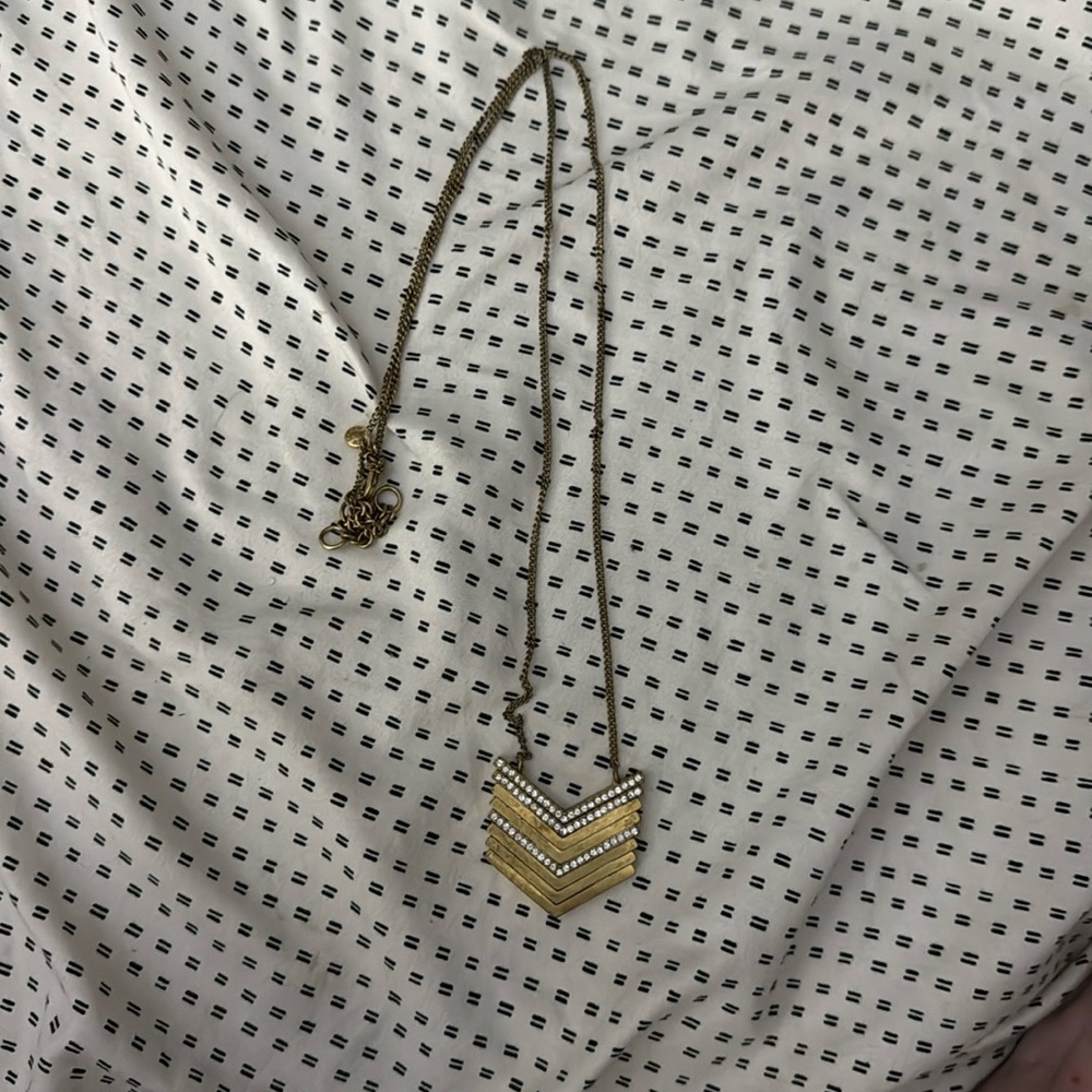 J.Crew Gold Arrow Necklace
